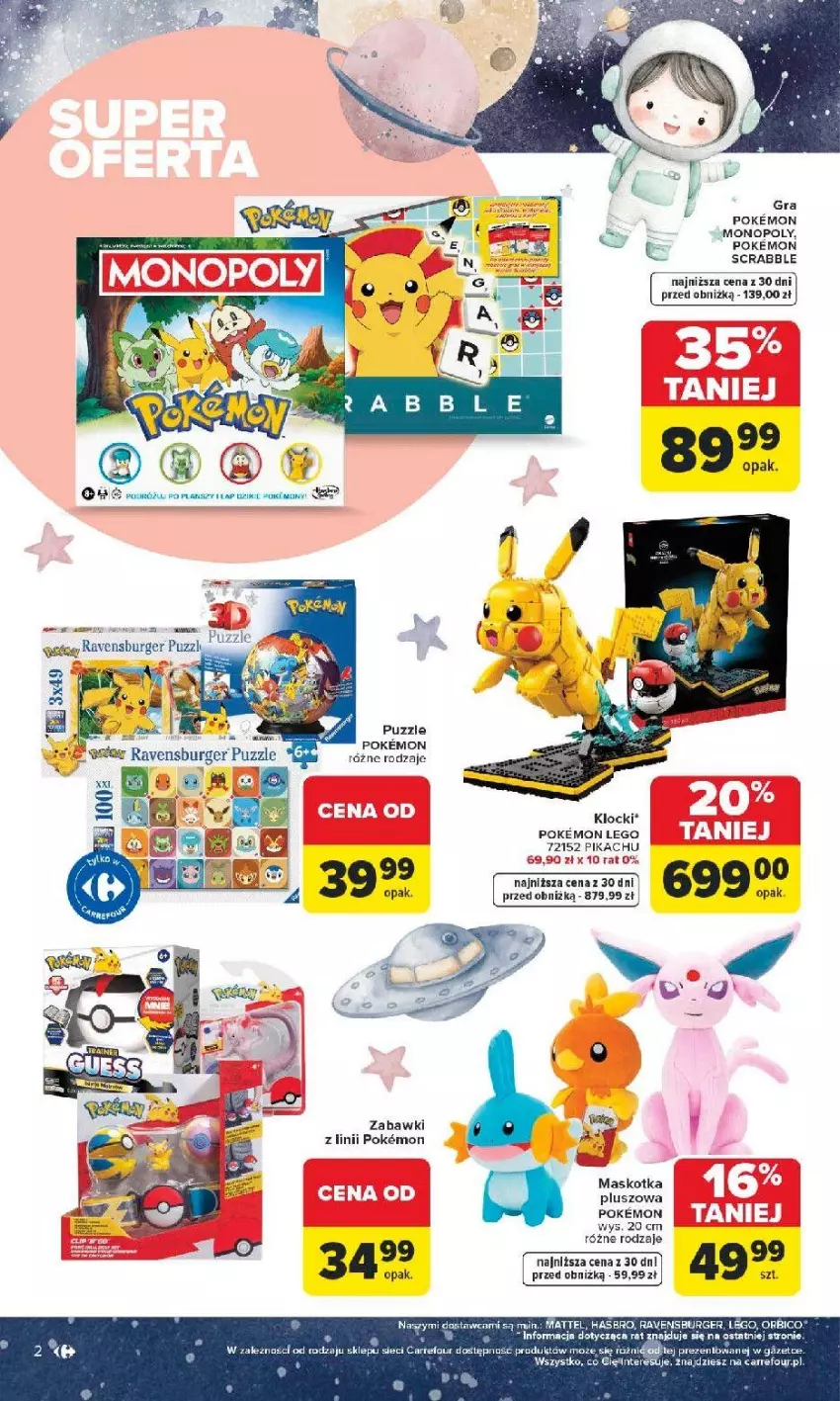 Gazetka promocyjna Carrefour - Gazetka Dzień Dziecka - ważna 18.05 do 01.06.2026 - strona 3 - produkty: BIC, Burger, Fa, Gra, Klocki, LEGO, Monopoly, Puzzle, Ravensburger, Scrabble, Ser