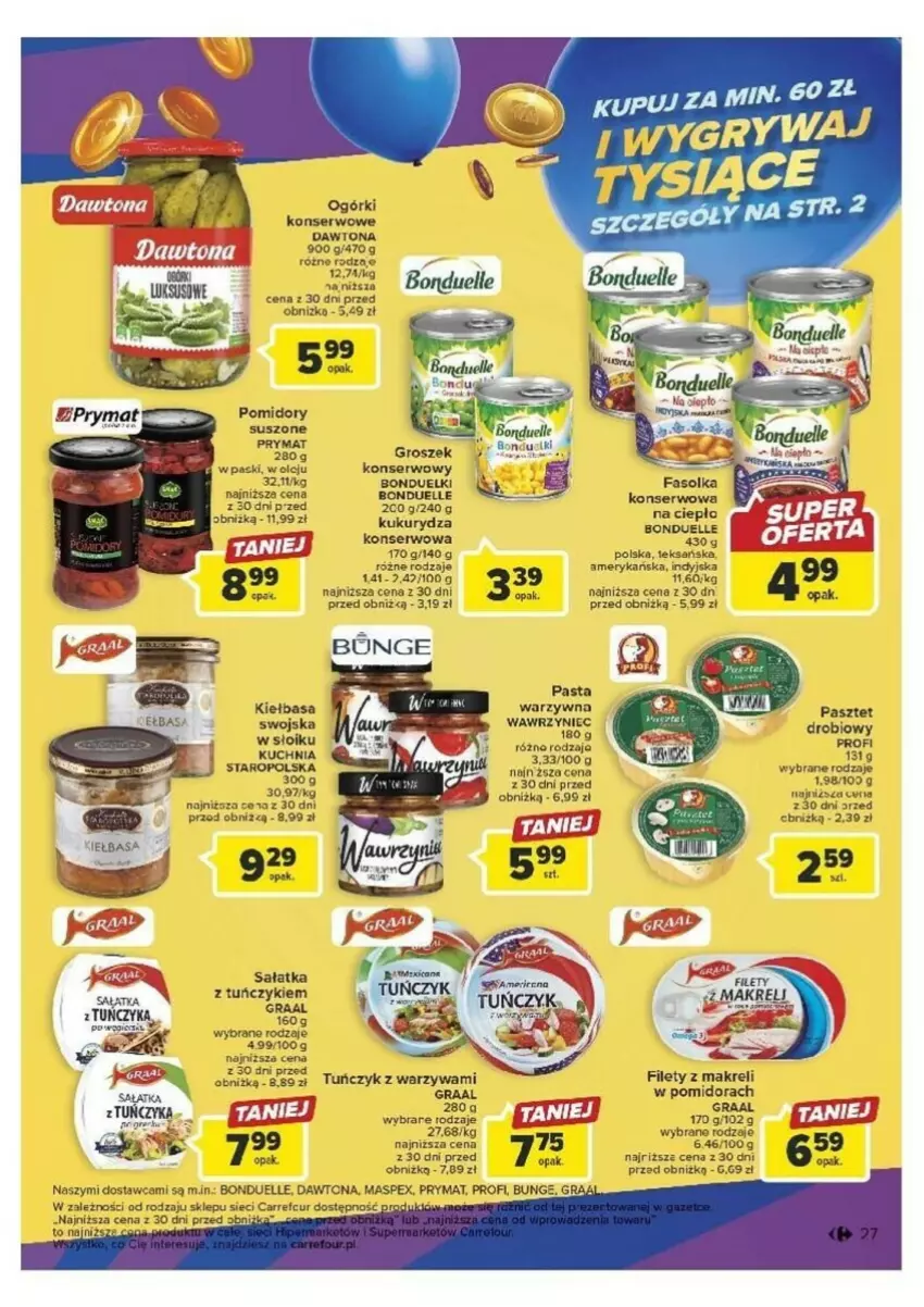 Gazetka promocyjna Carrefour - ważna 26.09 do 30.09.2023 - strona 20 - produkty: Dawtona, Por