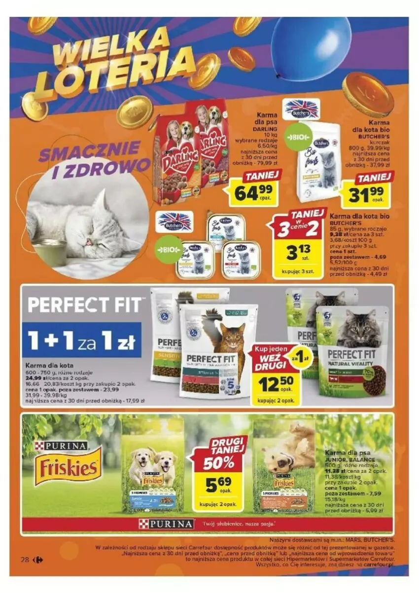 Gazetka promocyjna Carrefour - ważna 26.09 do 30.09.2023 - strona 21 - produkty: Butcher's, Fa, Kurczak, Mars, Por