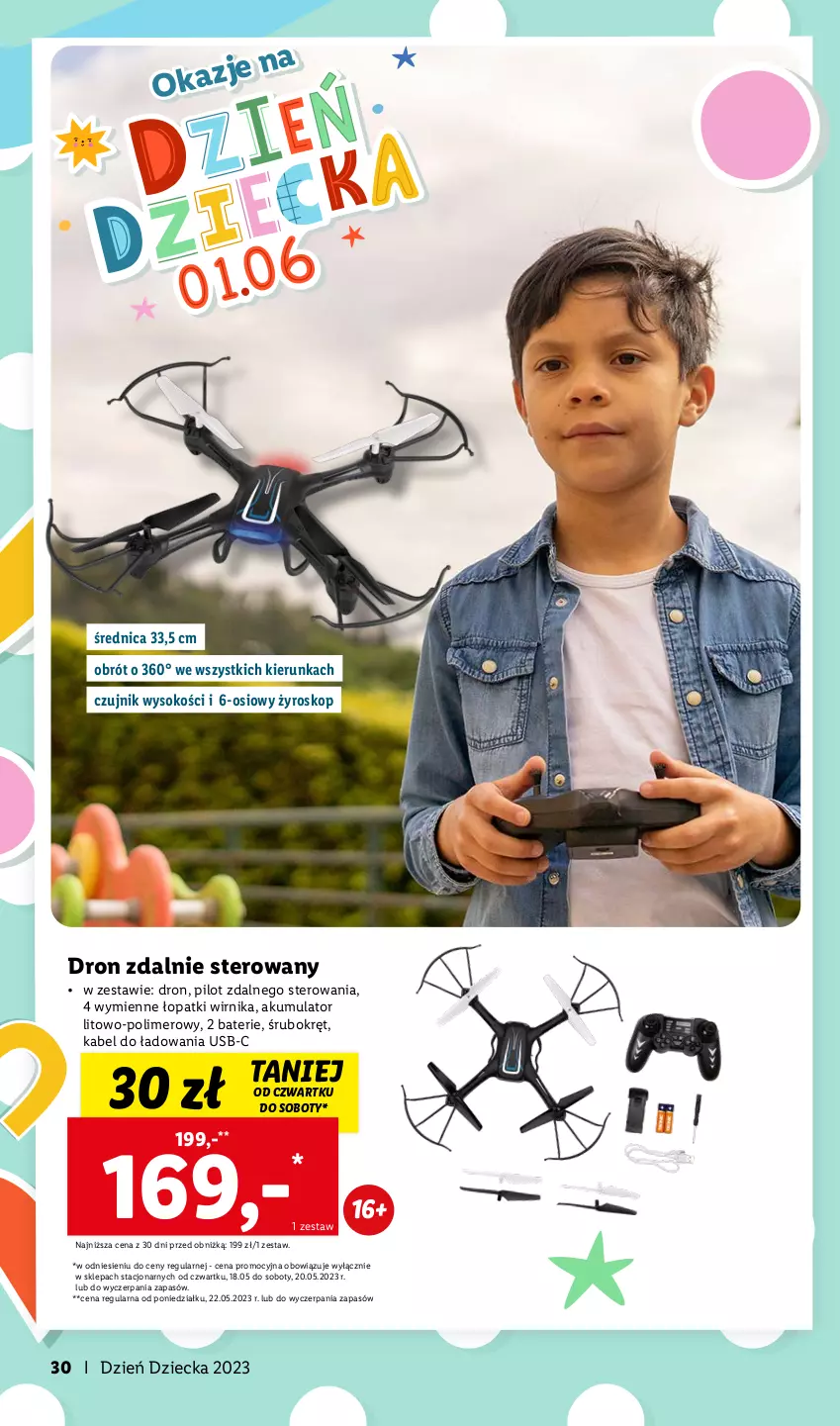 Gazetka promocyjna Lidl - KATALOG DZIEŃ DZIECKA - ważna 08.05 do 01.06.2023 - strona 30 - produkty: Akumulator, Sok