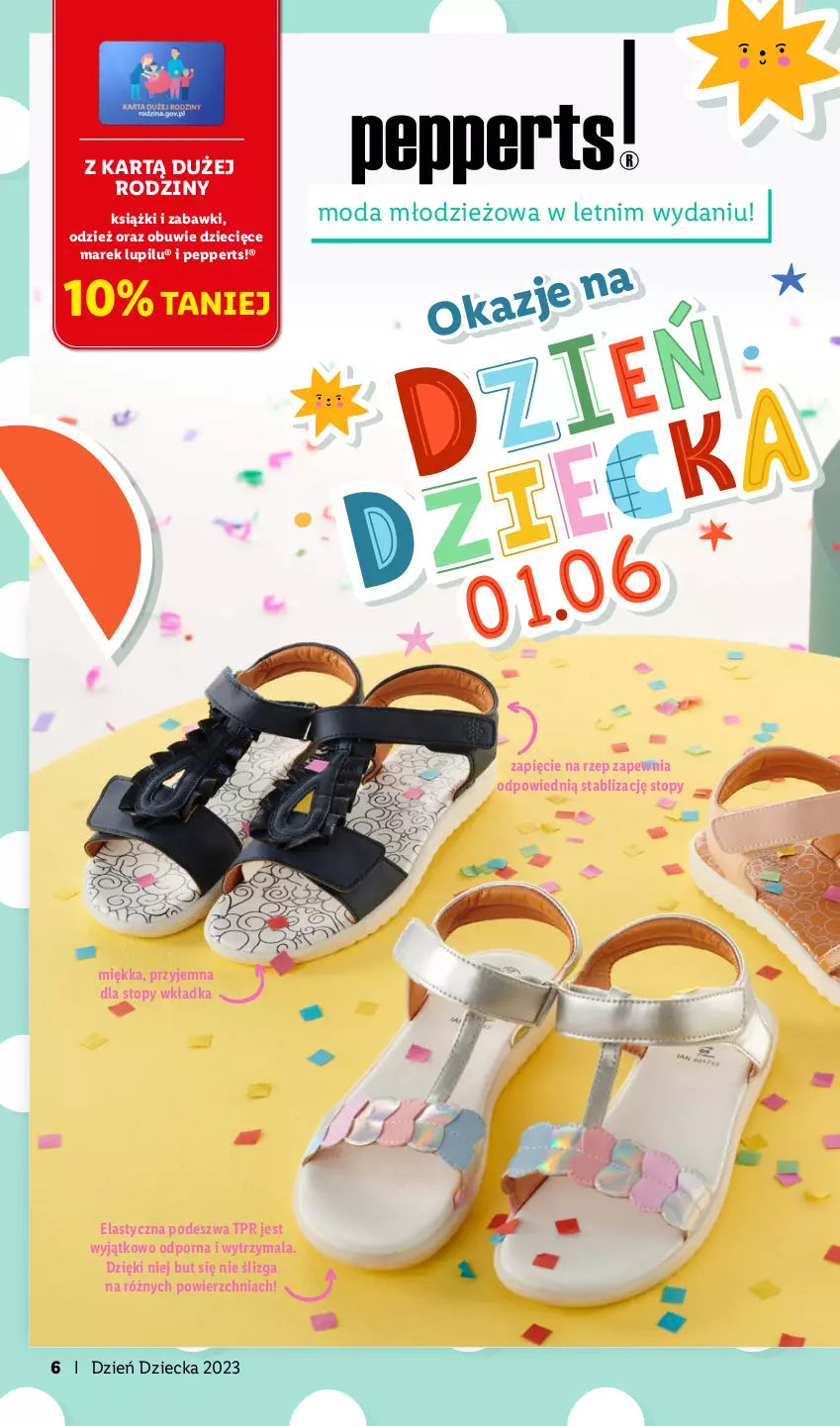 Gazetka promocyjna Lidl - KATALOG DZIEŃ DZIECKA - ważna 08.05 do 01.06.2023 - strona 6 - produkty: Dzieci, Moda, Obuwie, Por, Top