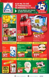 Gazetka promocyjna Aldi - Pełna oferta - Gazetka - ważna od 17.12 do 17.12.2023 - strona 1 - produkty: Kurczak, Por, Gra, Filet z piersi kurczaka, Cukier, Cytryny, Kawa mielona, Kawa, Coca-Cola, Tusz, Buraki, Jacobs, Masło, Mleko, Fa