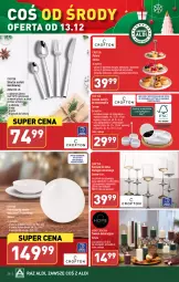 Gazetka promocyjna Aldi - Pełna oferta - Gazetka - ważna od 17.12 do 17.12.2023 - strona 28 - produkty: Serwis obiadowy, Sok, Ser, Por, Noż, Miseczka, Stojak, Taca, Tera, Talerzyk, Talerz, Fa