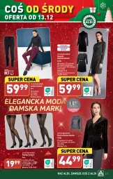 Gazetka promocyjna Aldi - Pełna oferta - Gazetka - ważna od 17.12 do 17.12.2023 - strona 31 - produkty: Top, Rajstopy, Wełna, Moda, Spodnie, Sukienka, Fa