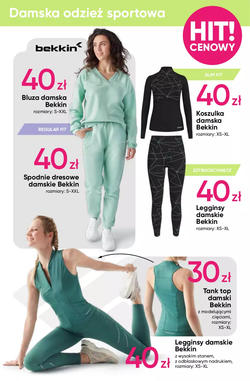 Gazetka promocyjna Pepco - Bekkin - ważna 11.01 do 24.01.2024 - strona 5 - produkty: Bluza, Dres, Gin, Kosz, Koszulka, Legginsy, Por, Sok, Spodnie, Spodnie dresowe, Sport, Top