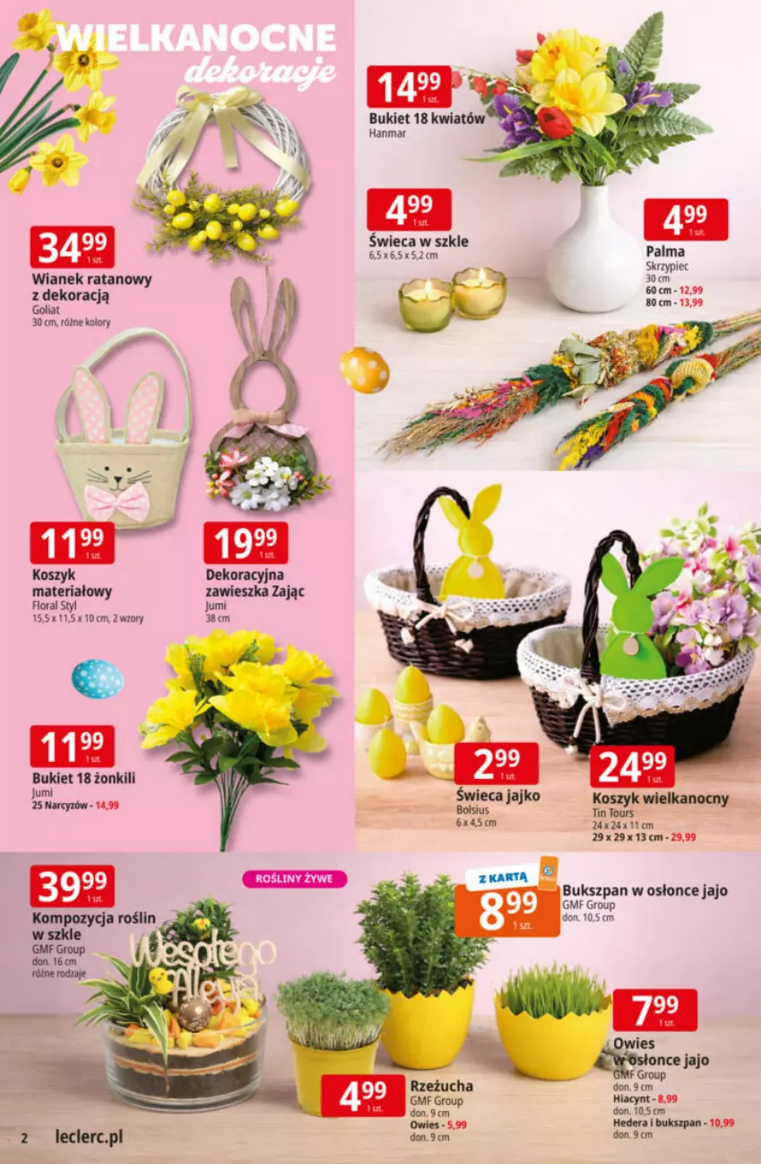 Gazetka promocyjna E Leclerc - ważna 17.03 do 29.03.2026 - strona 34 - produkty: Bukiet, Kosz