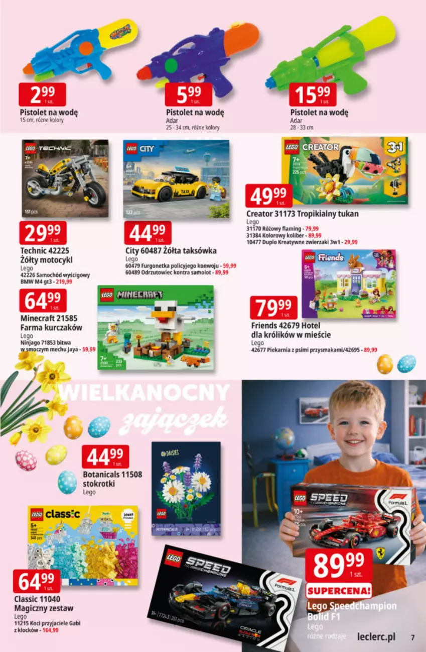 Gazetka promocyjna E Leclerc - ważna 17.03 do 29.03.2026 - strona 39 - produkty: Amol, Fa, Koc, Królik, Kurczak, LEGO, LEGO Classic, LEGO Ninjago, Minecraft, Pistolet, Samochód, Samolot