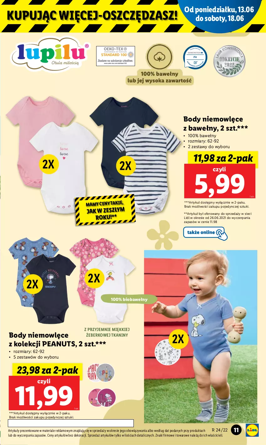 Gazetka promocyjna Lidl - GAZETKA - ważna 13.06 do 18.06.2022 - strona 11 - produkty: Body