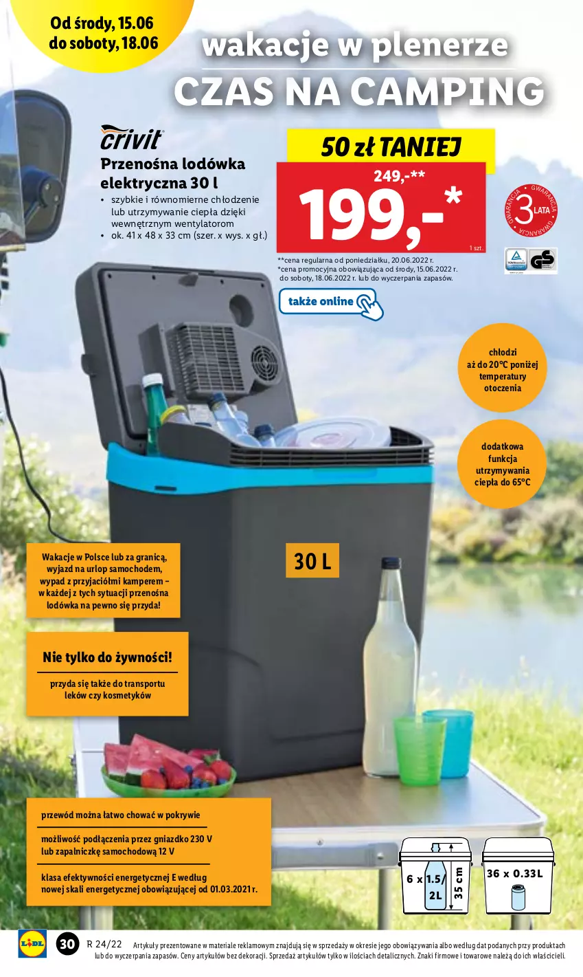 Gazetka promocyjna Lidl - GAZETKA - ważna 13.06 do 18.06.2022 - strona 36 - produkty: Gra, Lodówka, Por, Przewód, Sport, Tran