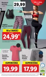 Gazetka promocyjna Lidl - GAZETKA - Gazetka - ważna od 18.06 do 18.06.2022 - strona 43 - produkty: Por, Gin, Szorty, Biustonosz, Kosz, Koszulka, Sport, Legginsy