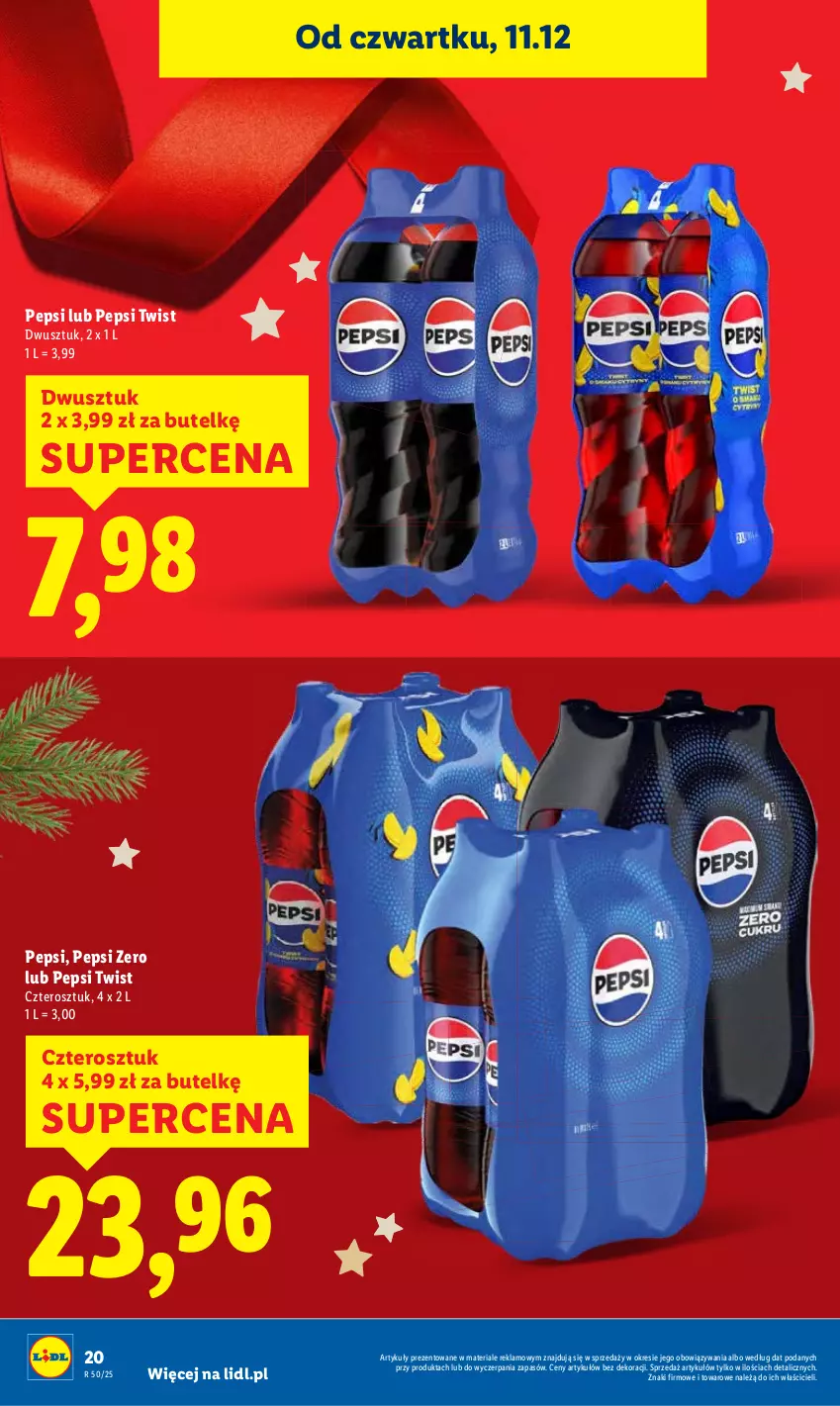Gazetka promocyjna Lidl - GAZETKA - ważna 11.12 do 14.12.2025 - strona 20 - produkty: Pepsi