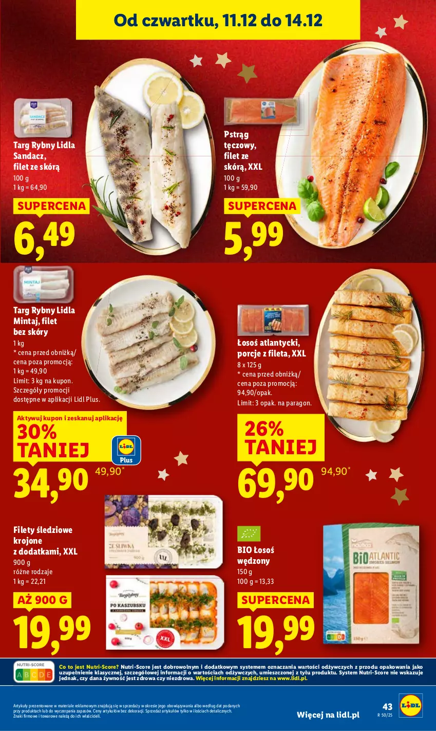 Gazetka promocyjna Lidl - GAZETKA - ważna 11.12 do 14.12.2025 - strona 43 - produkty: Sandacz