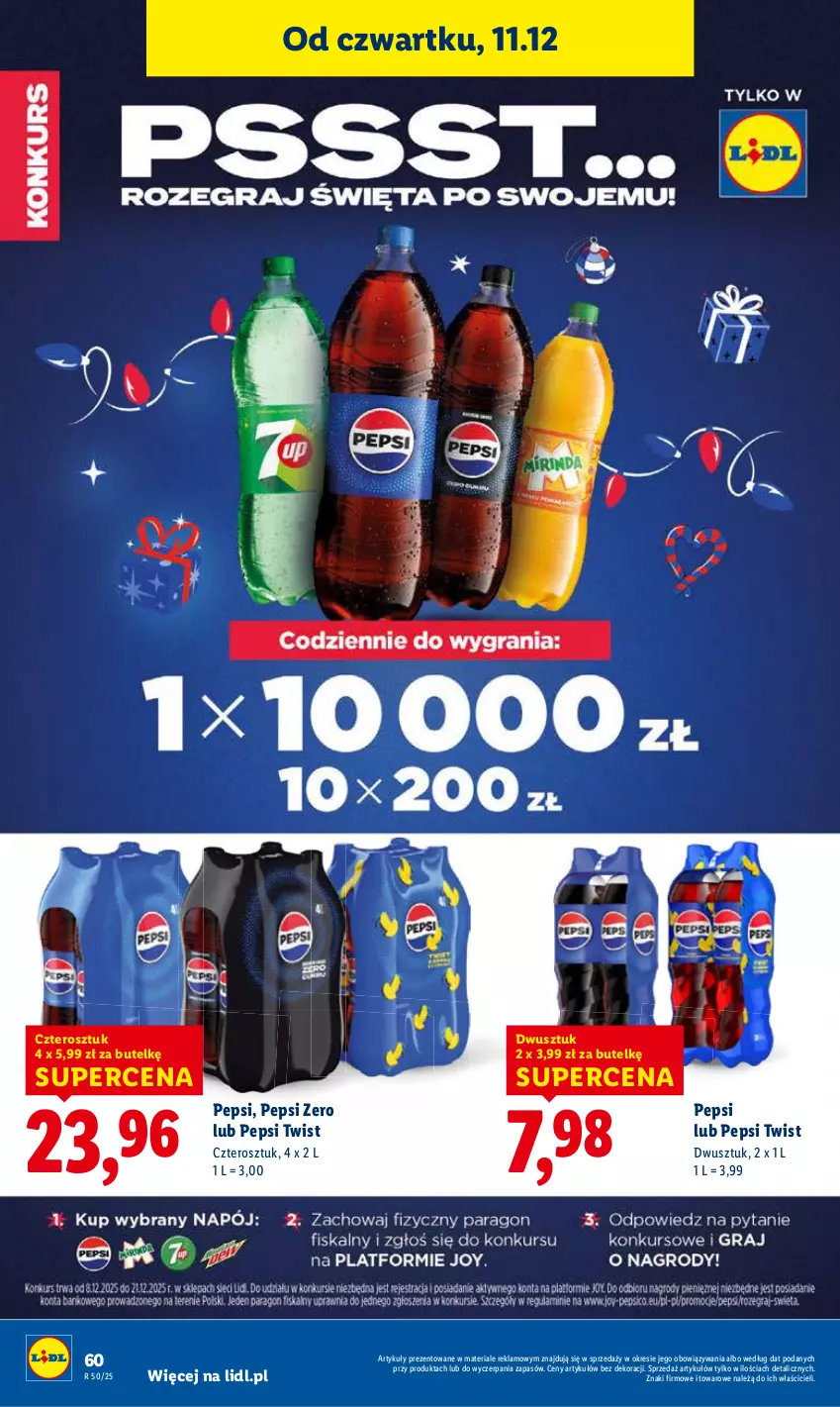 Gazetka promocyjna Lidl - GAZETKA - ważna 11.12 do 14.12.2025 - strona 60 - produkty: Pepsi