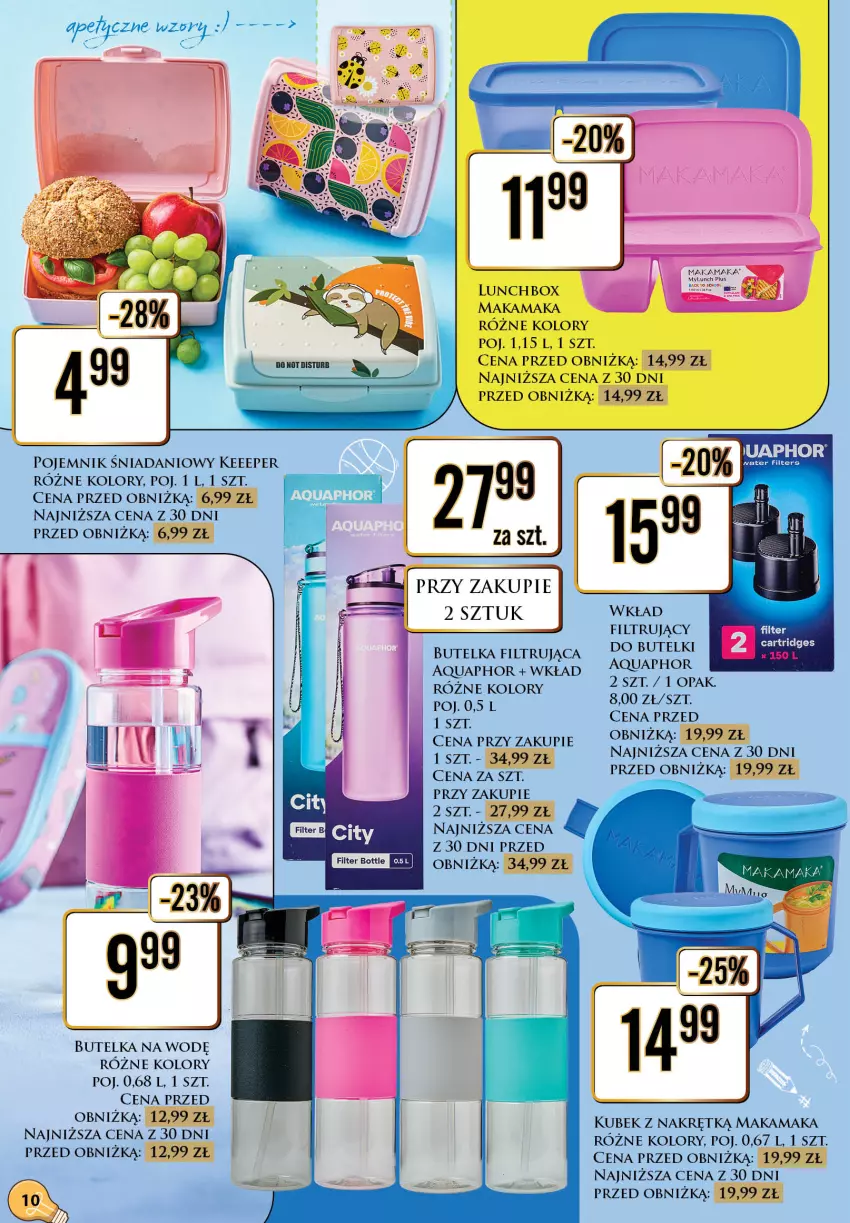 Gazetka promocyjna Dino - Katalog - Witaj szkoło 2026 - ważna 20.07 do 01.08.2026 - strona 10 - produkty: Aquaphor, Danio, Kubek, Pojemnik