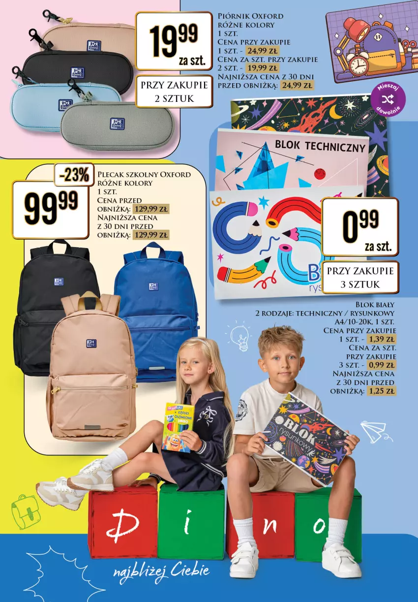 Gazetka promocyjna Dino - Katalog - Witaj szkoło 2026 - ważna 20.07 do 01.08.2026 - strona 16 - produkty: Piórnik, Plecak