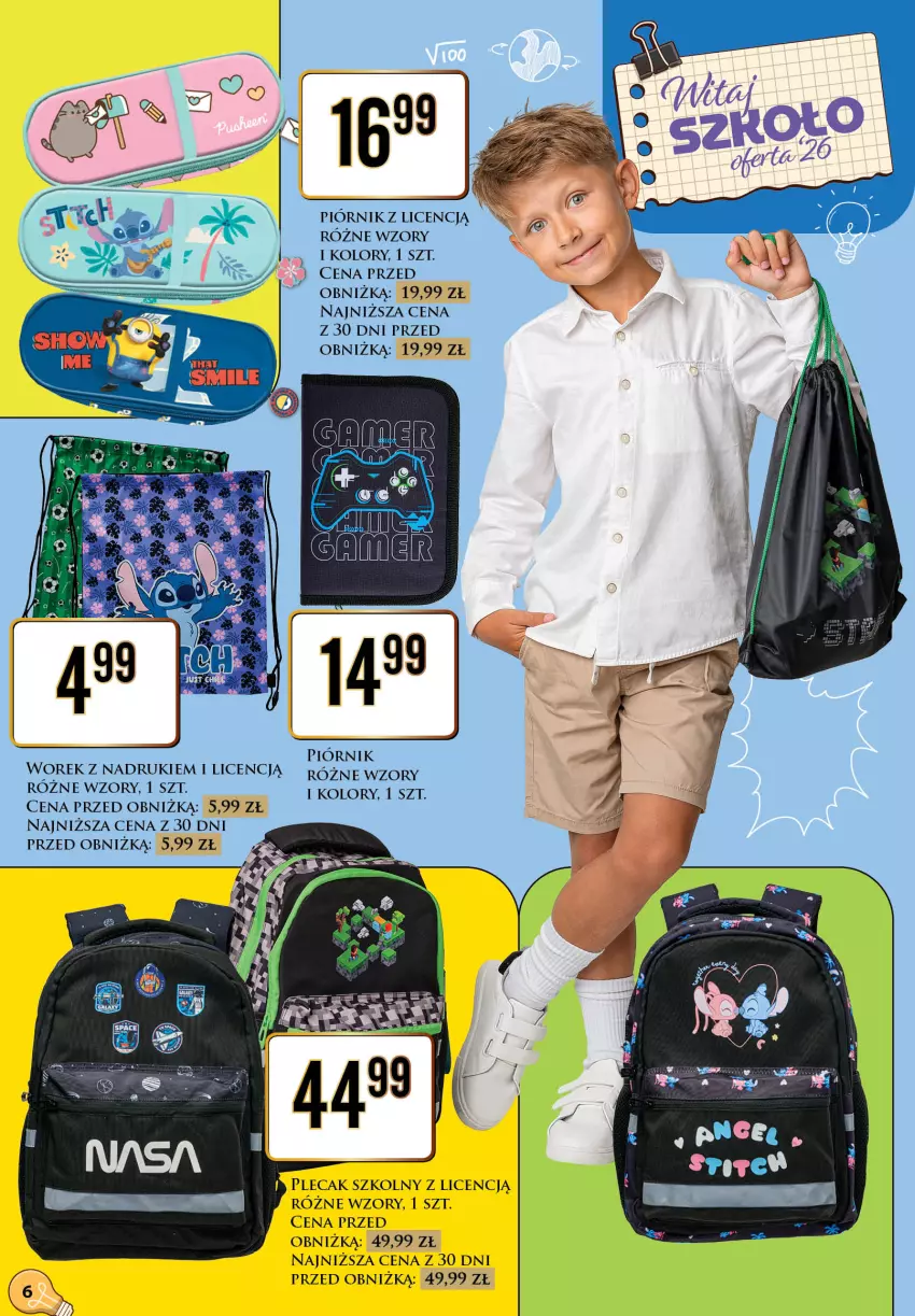 Gazetka promocyjna Dino - Katalog - Witaj szkoło 2026 - ważna 20.07 do 01.08.2026 - strona 6 - produkty: Piórnik