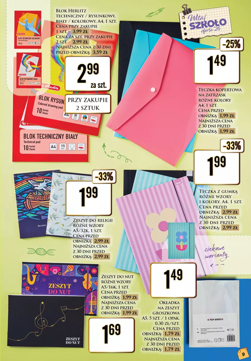 Gazetka promocyjna Dino - Katalog - Witaj szkoło 2026 - ważna 20.07 do 01.08.2026 - strona 9 - produkty: Fa