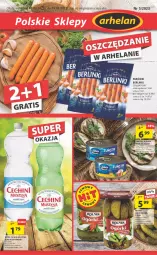 Gazetka promocyjna Arhelan - Gazetka - Gazetka - ważna od 19.03 do 19.03.2023 - strona 1 - produkty: Sos, Ser, Mus, Ogórki konserwowe, Parówki, Morliny, Rolnik, Szyna, Tuńczyk, Woda, Olej, Berlinki, Lisner