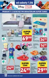 Gazetka promocyjna Aldi - Artykuły przemysłowe i tekstylia - Gazetka - ważna od 01.06 do 01.06.2024 - strona 8 - produkty: Klapki, Pościel, Sandał, Czapka, Poszewka, Tera, Disney, Wełna, Ręcznik, Dzieci, Piżama, HP