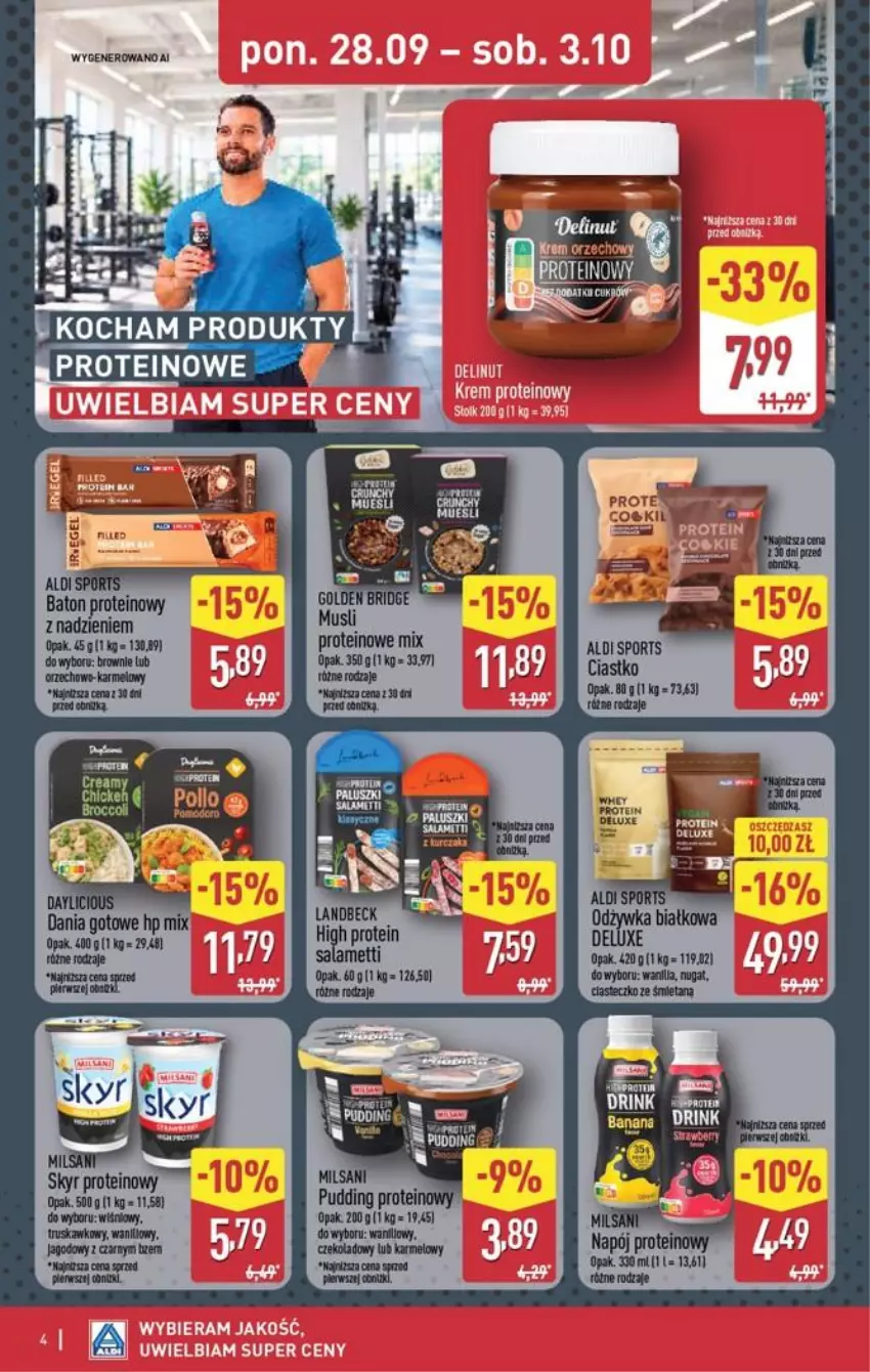 Gazetka promocyjna Aldi - Produkty proteinowe - ważna 28.09 do 03.10.2026 - strona 4 - produkty: Baton, HP, Koc, Por, Sport