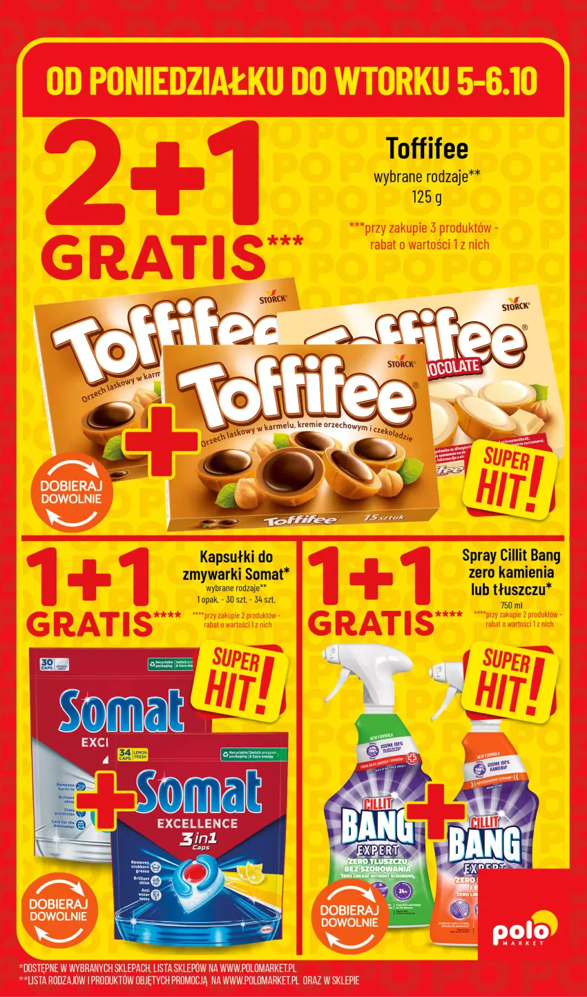 Gazetka promocyjna PoloMarket - Katalog Superhity - ważna 05.10 do 06.10.2026 - strona 3 - produkty: Cillit Bang, Somat, Toffifee, Zmywarki