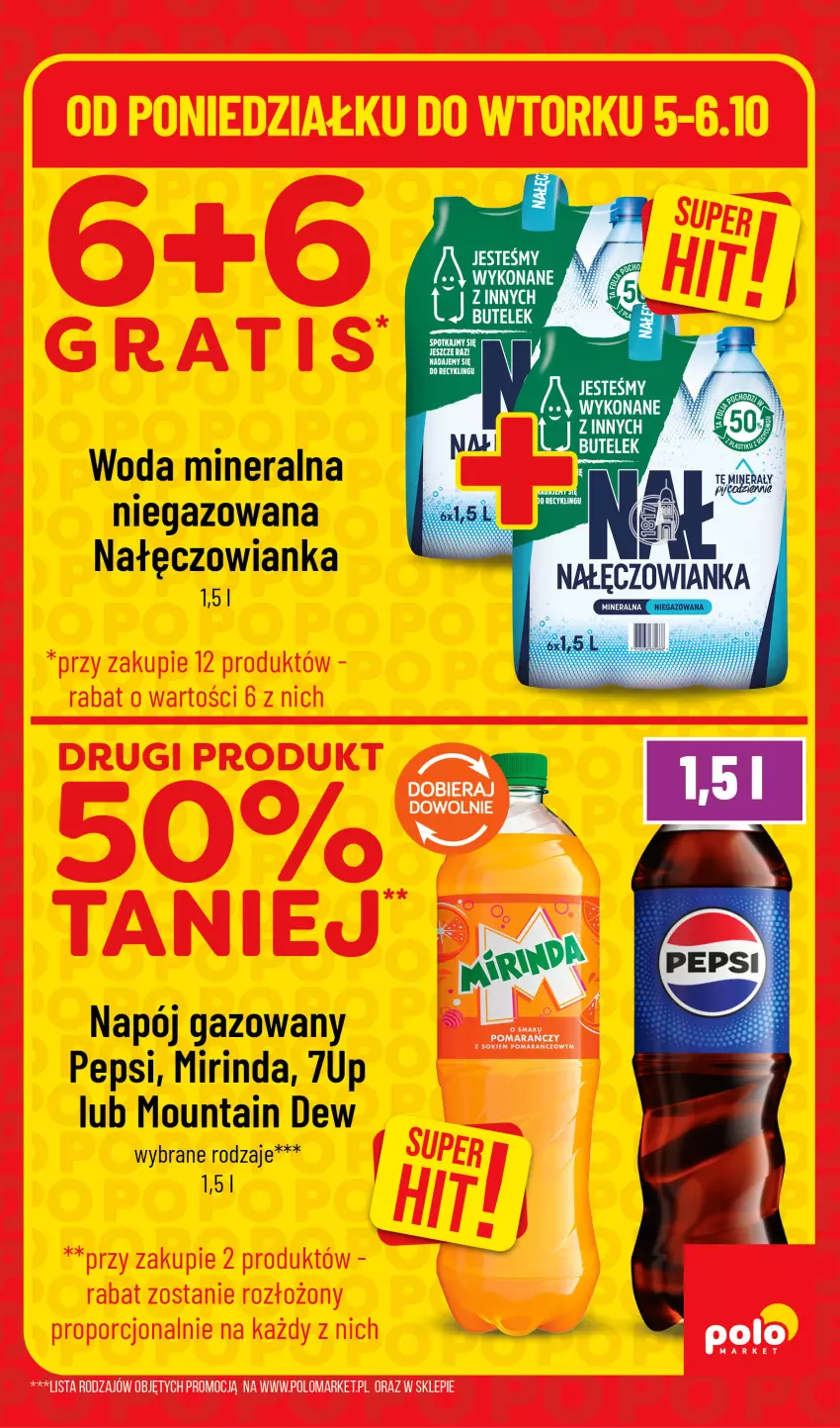 Gazetka promocyjna PoloMarket - Katalog Superhity - ważna 05.10 do 06.10.2026 - strona 9 - produkty: 7up, Mirinda, Nałęczowianka, Napój, Napój gazowany, Pepsi, Woda, Woda mineralna