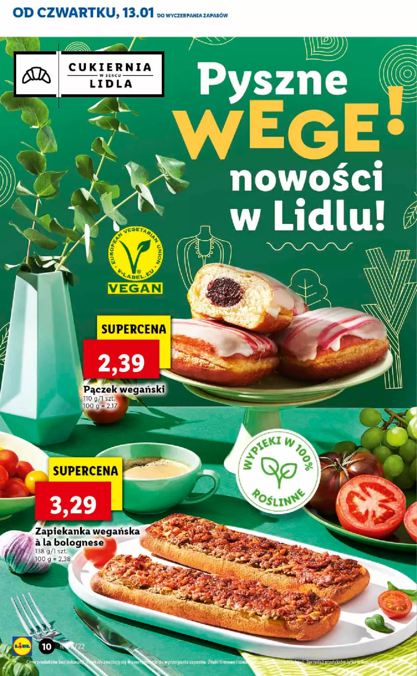 Gazetka promocyjna Lidl - GAZETKA - ważna 13.01 do 16.01.2022 - strona 10 - produkty: Cukier, Ser, Zapiekanka