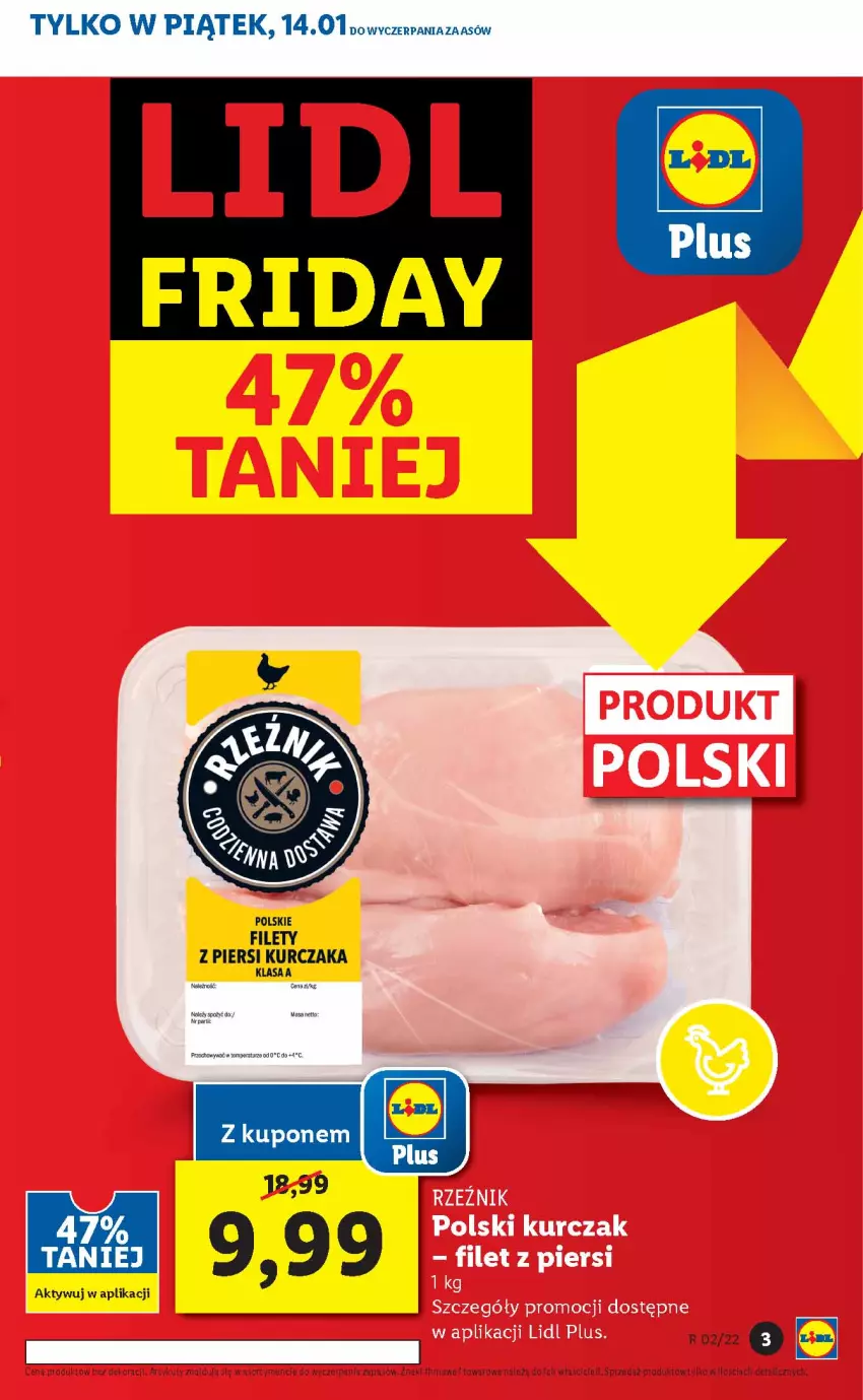 Gazetka promocyjna Lidl - GAZETKA - ważna 13.01 do 16.01.2022 - strona 3 - produkty: Kurczak