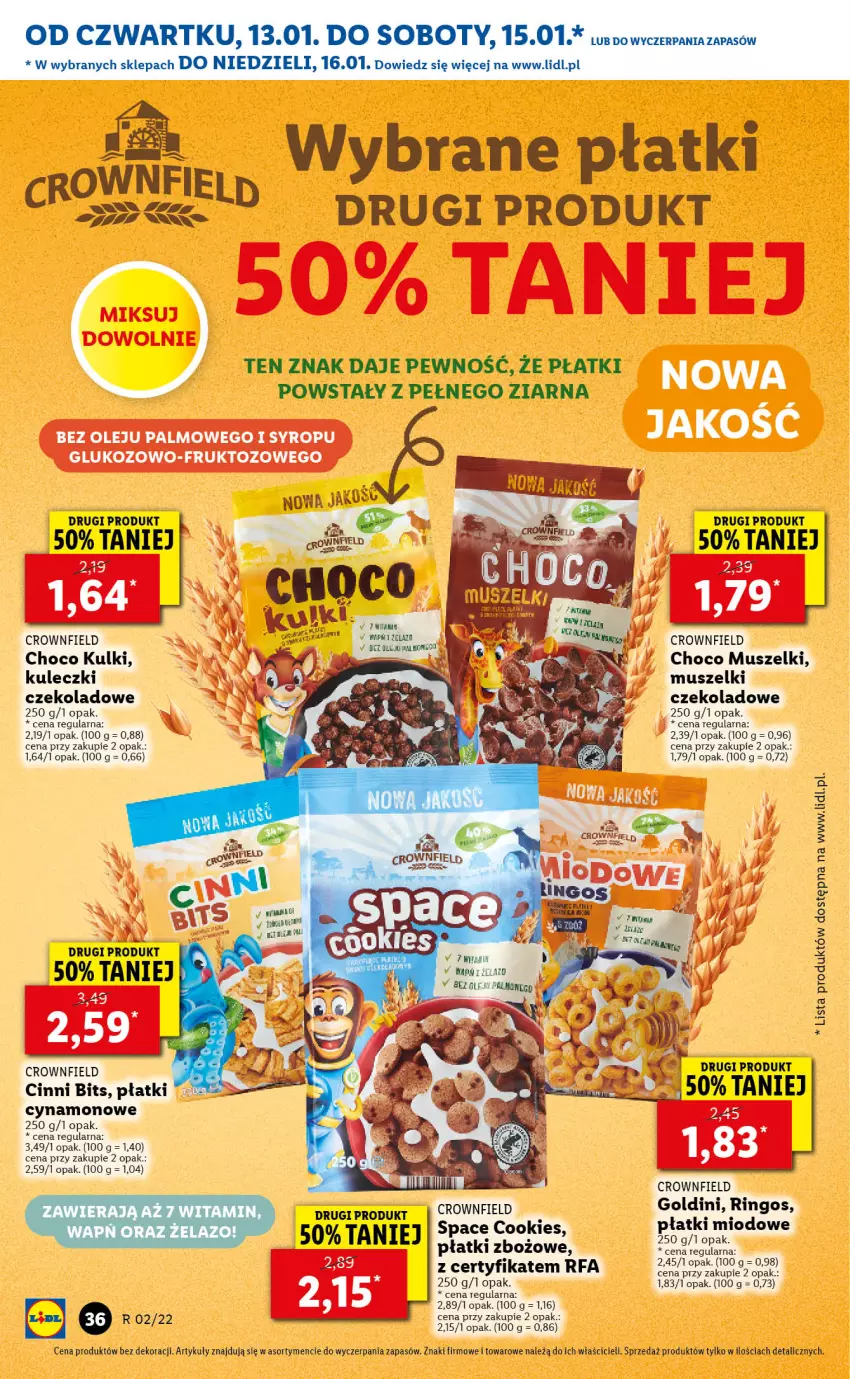 Gazetka promocyjna Lidl - GAZETKA - ważna 13.01 do 16.01.2022 - strona 36 - produkty: Fa, Mus, Olej, Syrop