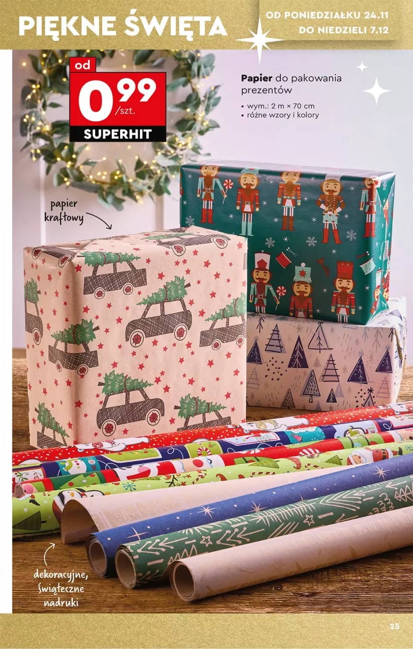 Gazetka promocyjna Biedronka - Okazje Tygodnia - ważna 22.11 do 06.12.2025 - strona 27 - produkty: Papier, Papier do pakowania