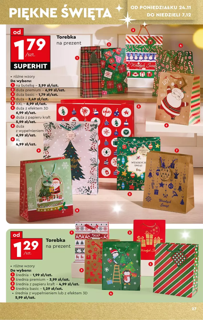 Gazetka promocyjna Biedronka - Okazje Tygodnia - ważna 22.11 do 06.12.2025 - strona 29 - produkty: Papier, Torebka