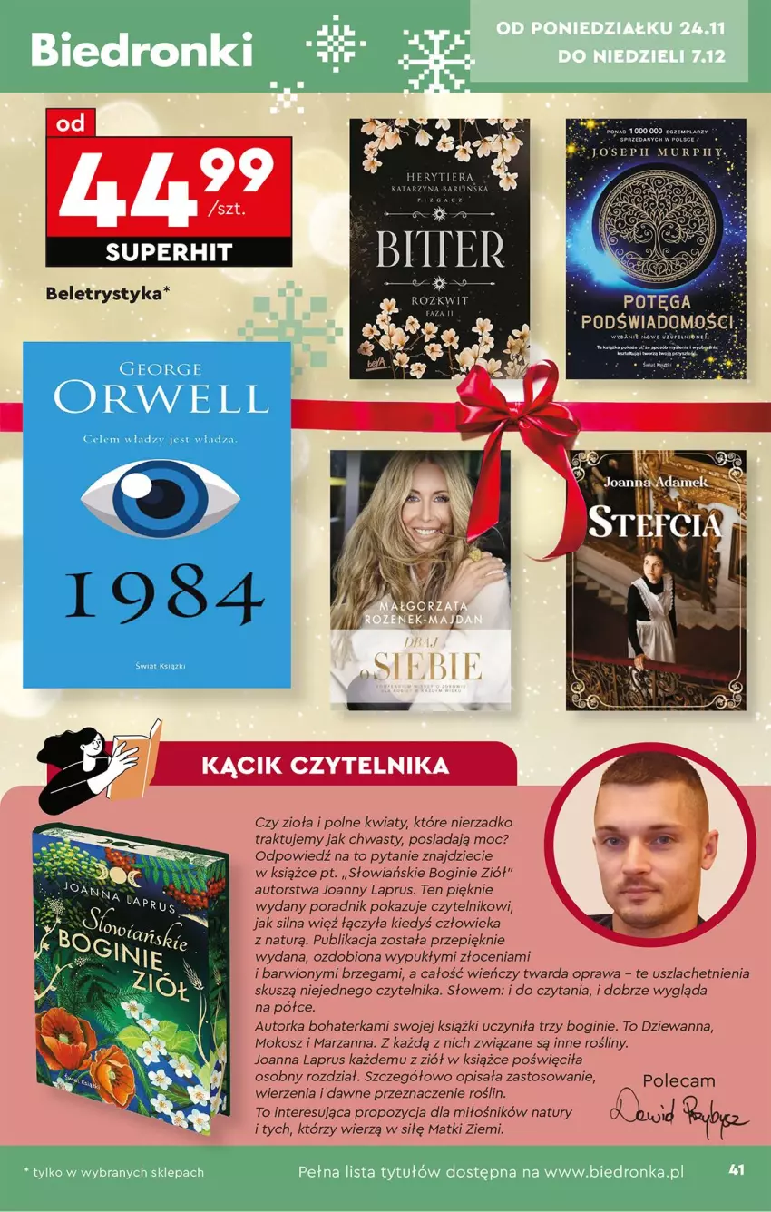 Gazetka promocyjna Biedronka - Okazje Tygodnia - ważna 22.11 do 06.12.2025 - strona 43 - produkty: Dzieci, Fa, Gin, Gra, Joanna, Kosz, Orka, Por, Wanna