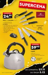 Gazetka promocyjna Biedronka - Okazje Tygodnia - Gazetka - ważna od 06.12 do 06.12.2025 - strona 15 - produkty: Noż, Czajnik, Obieraczka, Nóż szefa kuchni, Fa