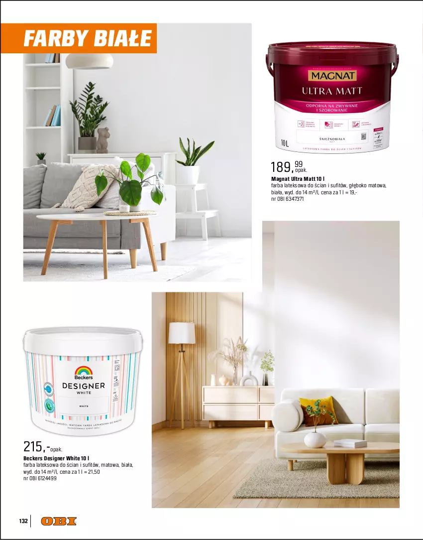 Gazetka promocyjna Obi - Gazetka OBI - ważna 01.09 do 31.12.2025 - strona 132 - produkty: Beckers, Dulux, Fa, Farba akrylowa, Farba lateksowa, Kuchnia, Por