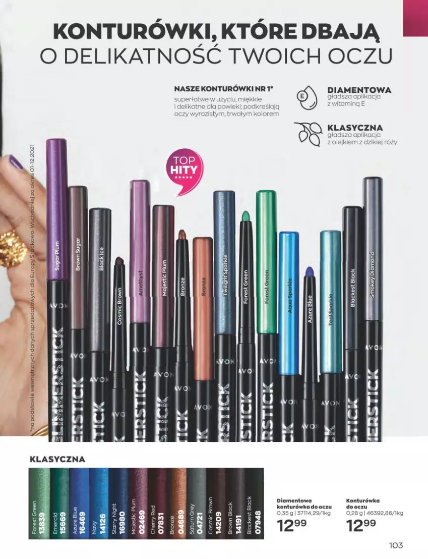 Gazetka promocyjna Avon - Katalog Avon 3/2023 kampania marzec - ważna 01.03 do 31.03.2023 - strona 103 - produkty: Konturówka do oczu