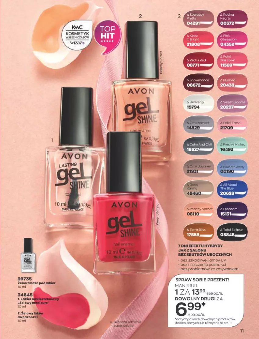 Gazetka promocyjna Avon - Katalog Avon 3/2023 kampania marzec - ważna 01.03 do 31.03.2023 - strona 11 - produkty: Lakier, Lakier do paznokci