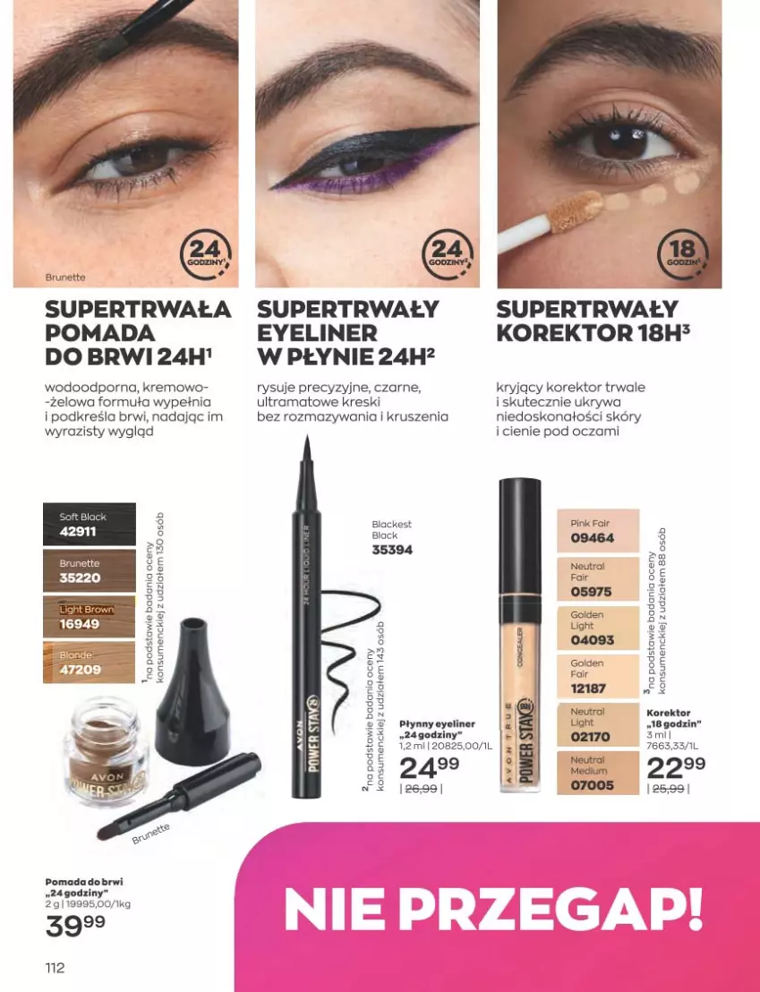 Gazetka promocyjna Avon - Katalog Avon 3/2023 kampania marzec - ważna 01.03 do 31.03.2023 - strona 112 - produkty: Fa, Lack, Pomada, Por, Rama