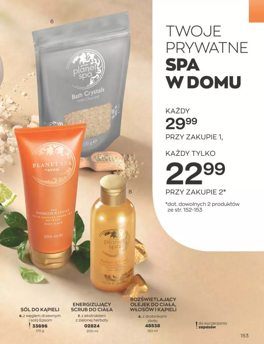 Gazetka promocyjna Avon - Katalog Avon 3/2023 kampania marzec - ważna 01.03 do 31.03.2023 - strona 153 - produkty: Inka, Sól, Sól do kąpieli