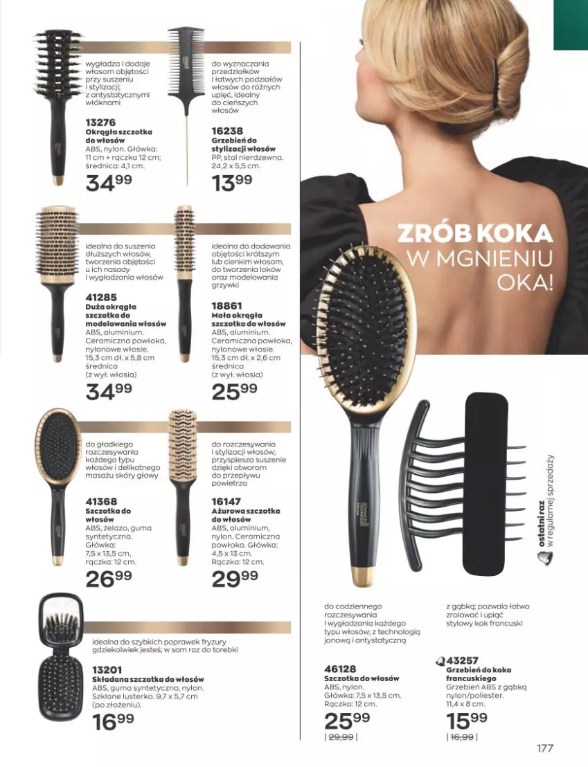 Gazetka promocyjna Avon - Katalog Avon 3/2023 kampania marzec - ważna 01.03 do 31.03.2023 - strona 177 - produkty: Cień, Moda, Rosie, Szczotka, Szczotka do włosów