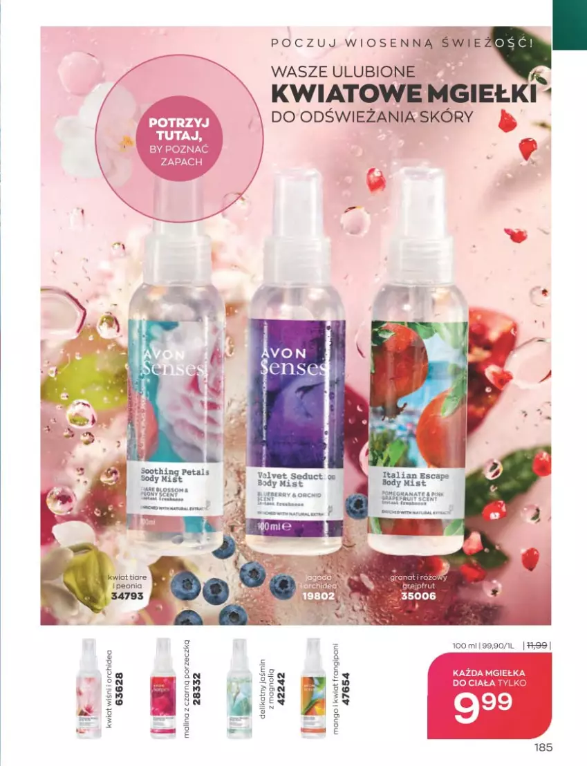 Gazetka promocyjna Avon - Katalog Avon 3/2023 kampania marzec - ważna 01.03 do 31.03.2023 - strona 185 - produkty: Body, Fa, Gra, Granat, Grejpfrut, Por, Pur