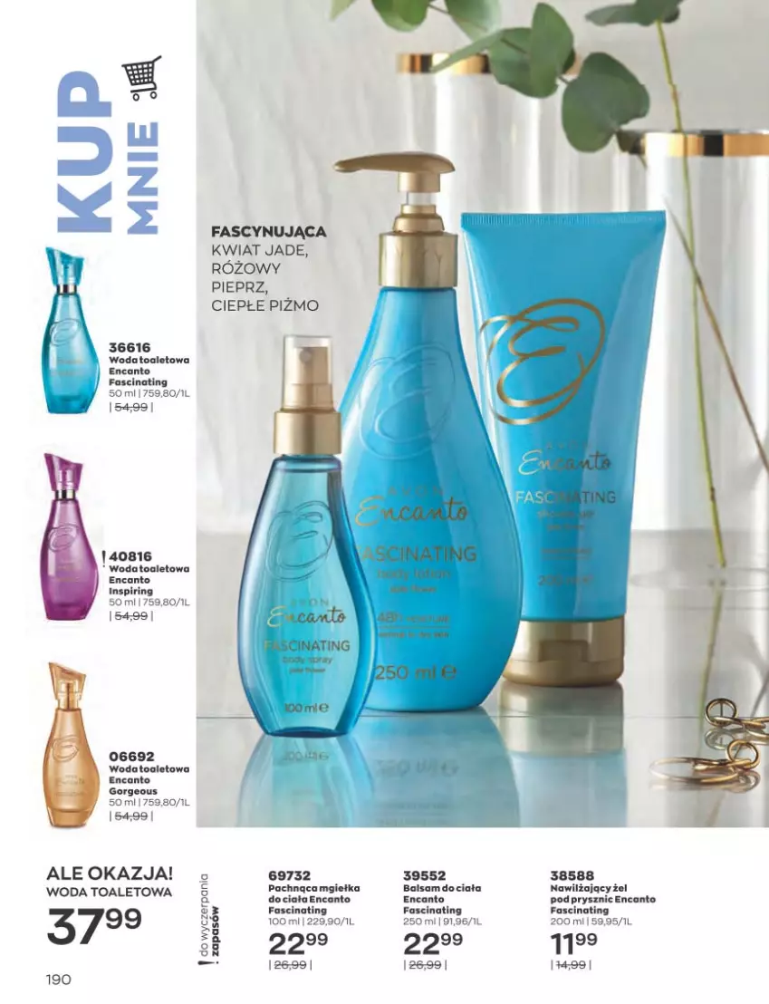 Gazetka promocyjna Avon - Katalog Avon 3/2023 kampania marzec - ważna 01.03 do 31.03.2023 - strona 190 - produkty: Balsam do ciała, Fa, Pieprz, Woda, Woda toaletowa