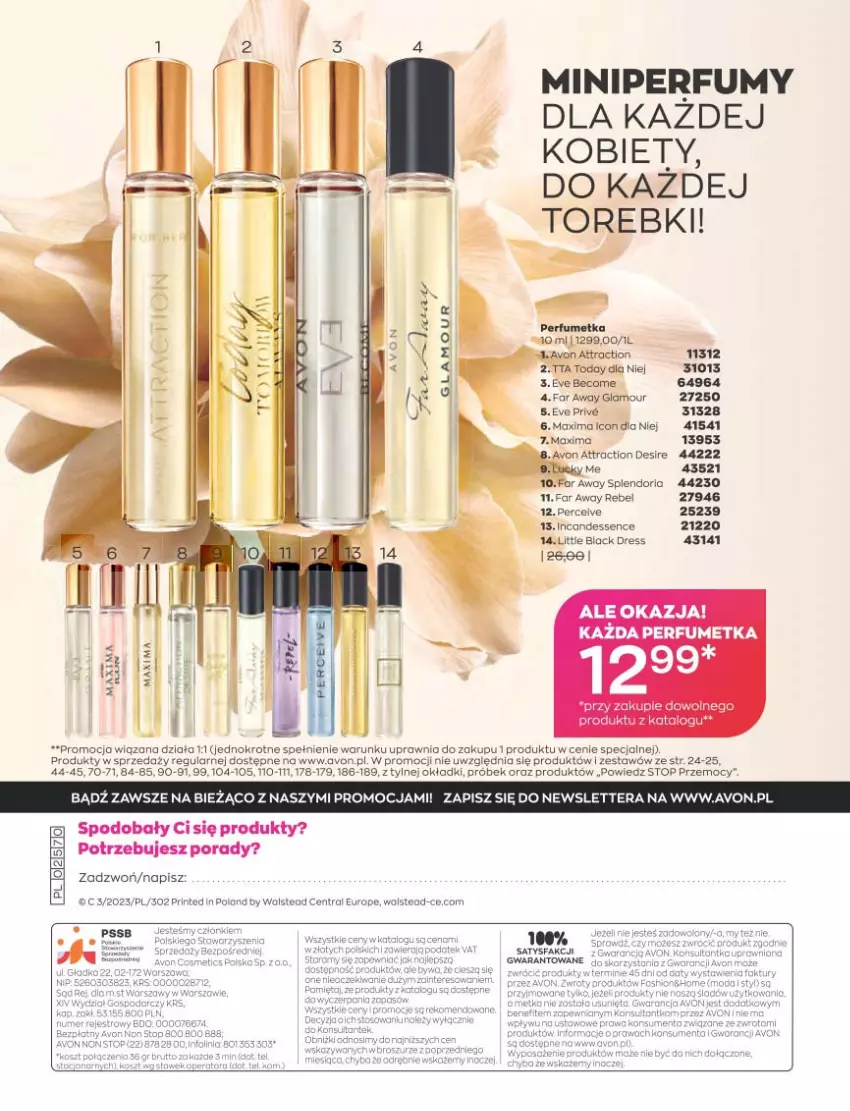 Gazetka promocyjna Avon - Katalog Avon 3/2023 kampania marzec - ważna 01.03 do 31.03.2023 - strona 196 - produkty: Fa, Perfum, Por, Sos, Tera, Top