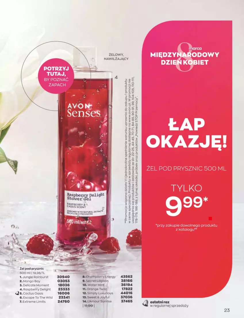 Gazetka promocyjna Avon - Katalog Avon 3/2023 kampania marzec - ważna 01.03 do 31.03.2023 - strona 23 - produkty: Gin, Mango, Top