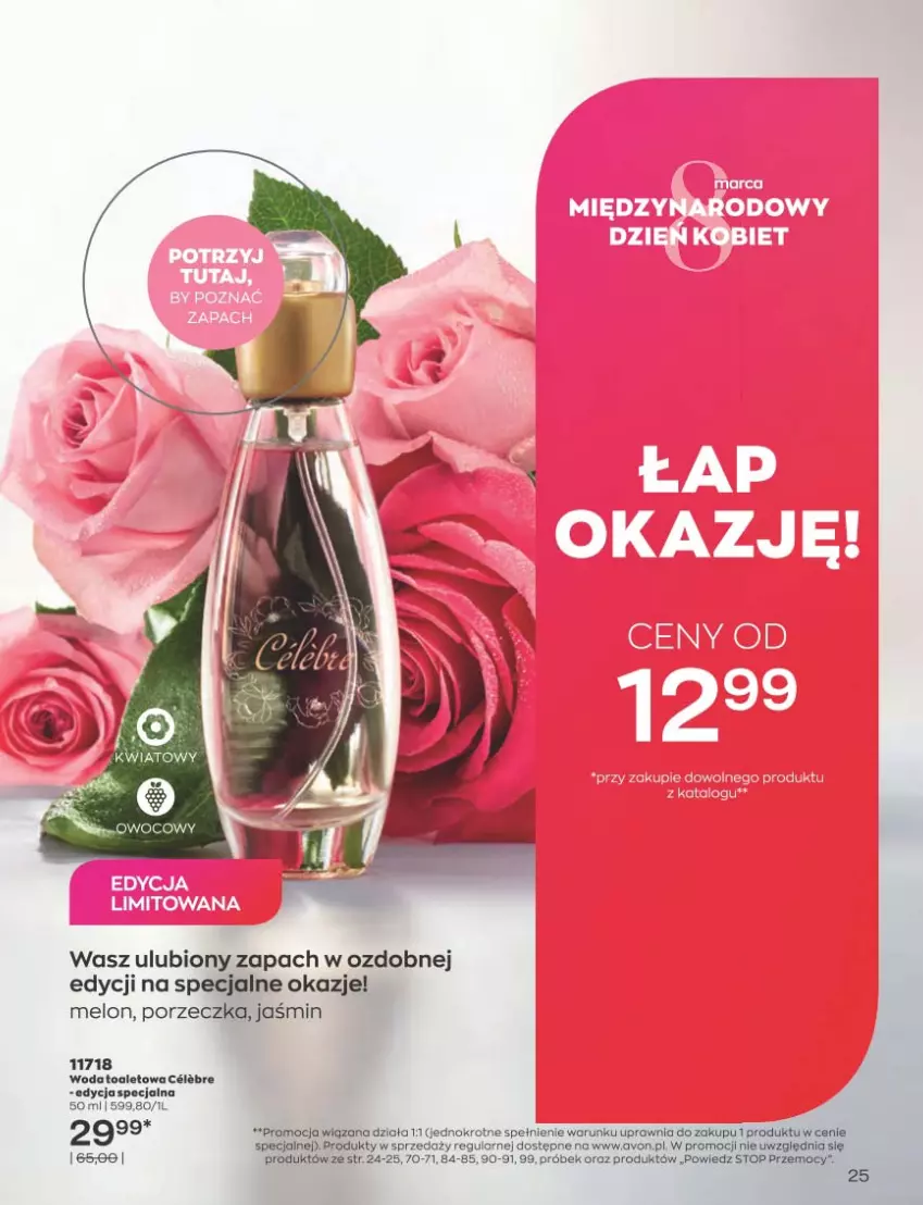 Gazetka promocyjna Avon - Katalog Avon 3/2023 kampania marzec - ważna 01.03 do 31.03.2023 - strona 25 - produkty: Melon, Por, Top, Woda, Woda toaletowa