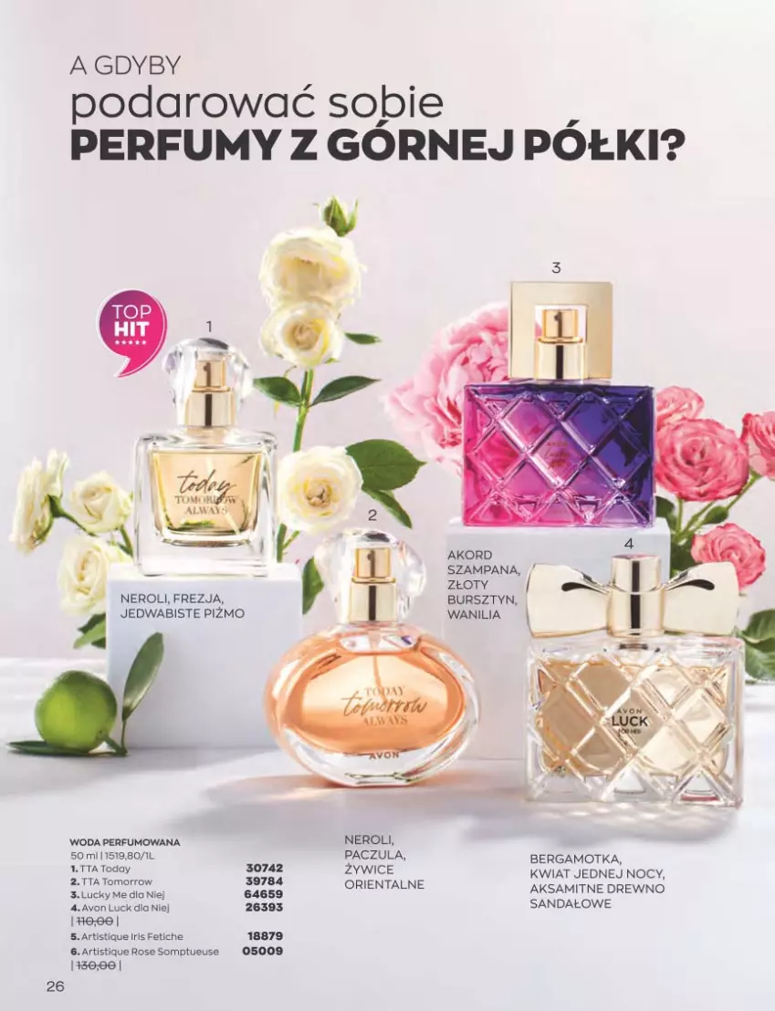 Gazetka promocyjna Avon - Katalog Avon 3/2023 kampania marzec - ważna 01.03 do 31.03.2023 - strona 26 - produkty: Aksam, Bursztyn, Perfum, Sandał, Woda, Woda perfumowana