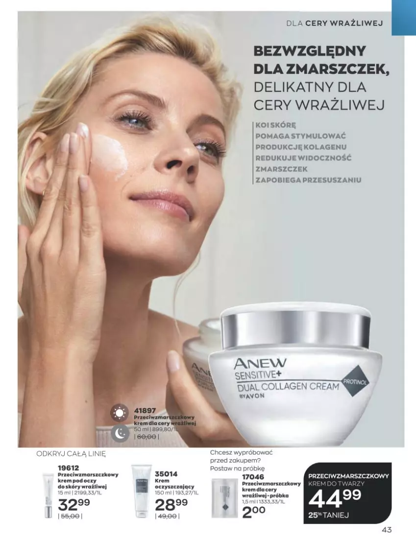 Gazetka promocyjna Avon - Katalog Avon 3/2023 kampania marzec - ważna 01.03 do 31.03.2023 - strona 43 - produkty: Anew, Fa, Kolagen, Mars