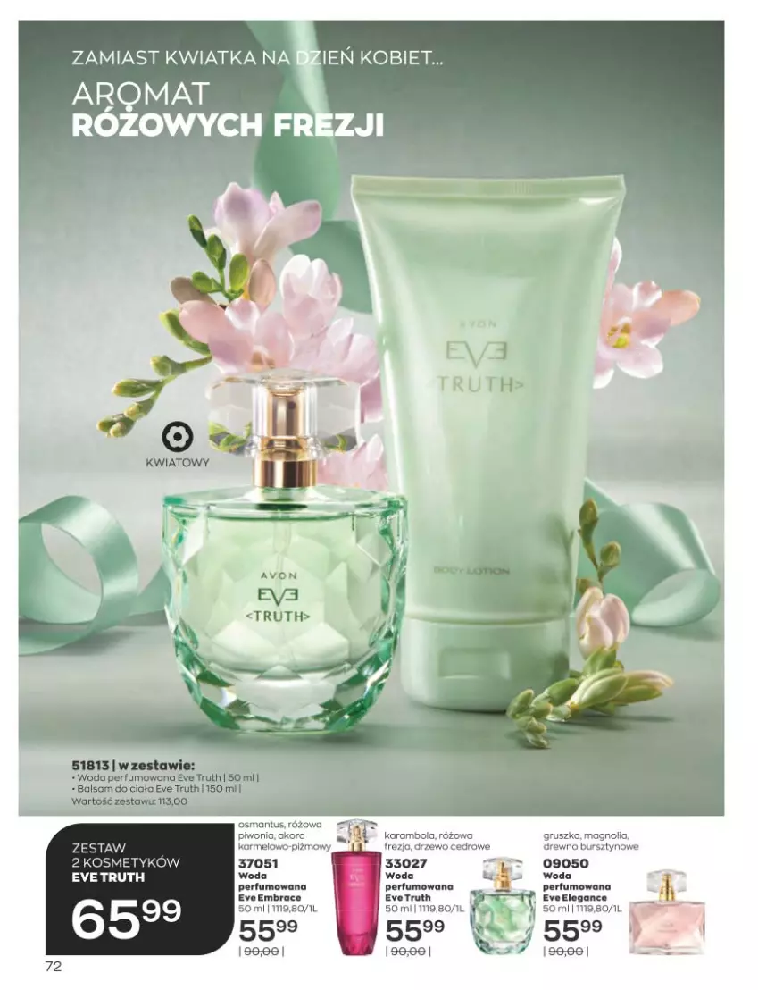 Gazetka promocyjna Avon - Katalog Avon 3/2023 kampania marzec - ważna 01.03 do 31.03.2023 - strona 72 - produkty: Balsam do ciała, Bursztyn, Perfum, Piwo, Woda, Woda perfumowana