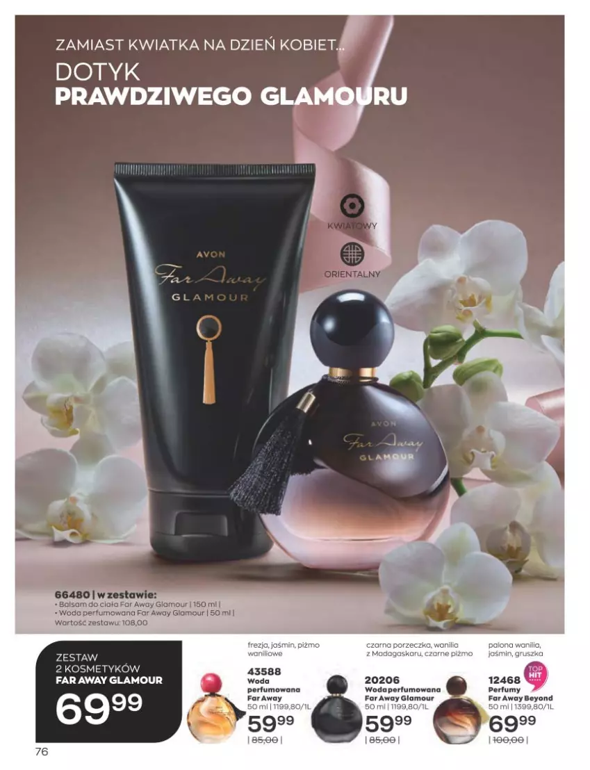 Gazetka promocyjna Avon - Katalog Avon 3/2023 kampania marzec - ważna 01.03 do 31.03.2023 - strona 76 - produkty: Fa, Perfum, Por, Woda, Woda perfumowana