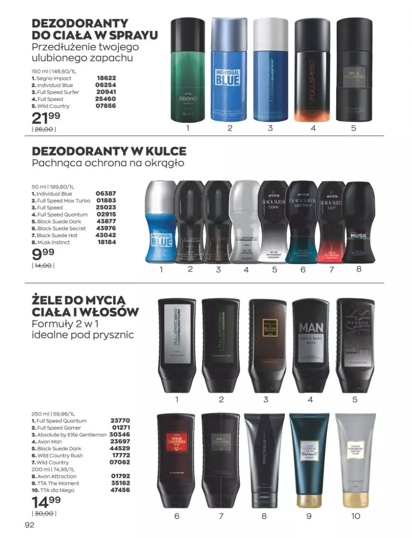 Gazetka promocyjna Avon - Katalog Avon 3/2023 kampania marzec - ważna 01.03 do 31.03.2023 - strona 92 - produkty: Absolut, Dezodorant, Lack, Mus