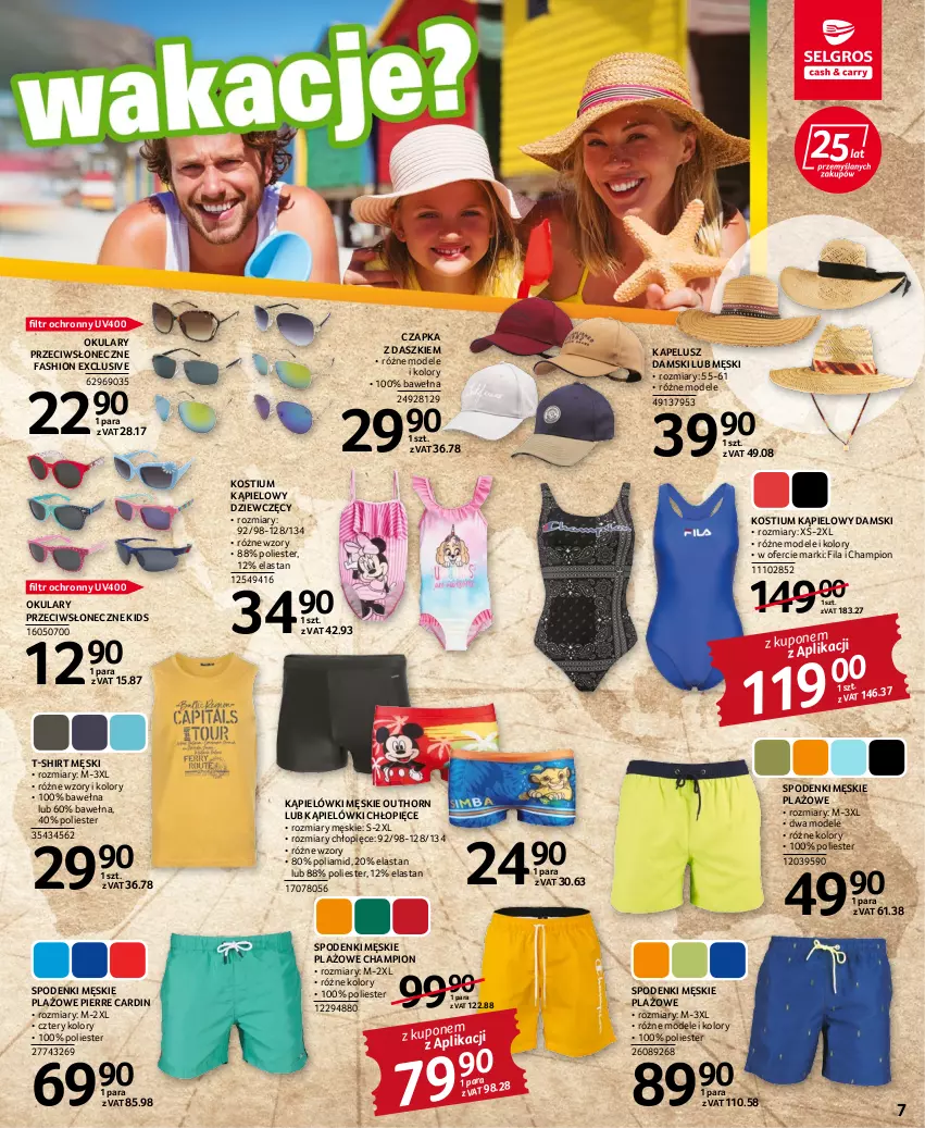 Gazetka promocyjna Selgros - Katalog Urlop - ważna 22.04 do 31.12.2022 - strona 7 - produkty: Czapka, Fa, Kostium, Pierre Cardin, T-shirt, Wełna